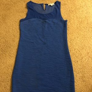 Blue fitted dress